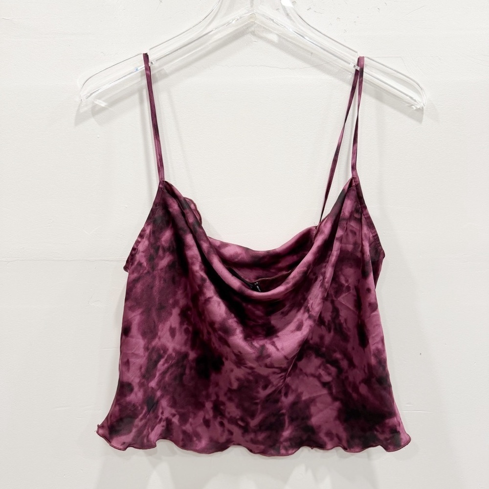 Urban Outfitters Out From Under Tie Dye Cowl Neck Cami Top Large Crop
